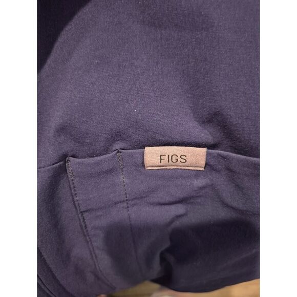 Figs Women's Full Zip Scrub Utility Jacket‎ Workwear Pockets Size XL Dark Blue - Picture 3 of 9